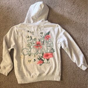 Selena Gomez Heather Gray Full-Zip Hoodie